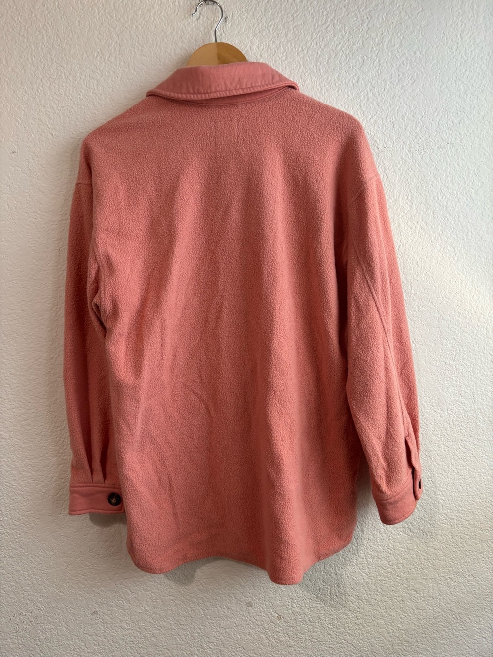 Wild Fable Pink Button-Up Fleece Shacket Small - Picture 6 of 7